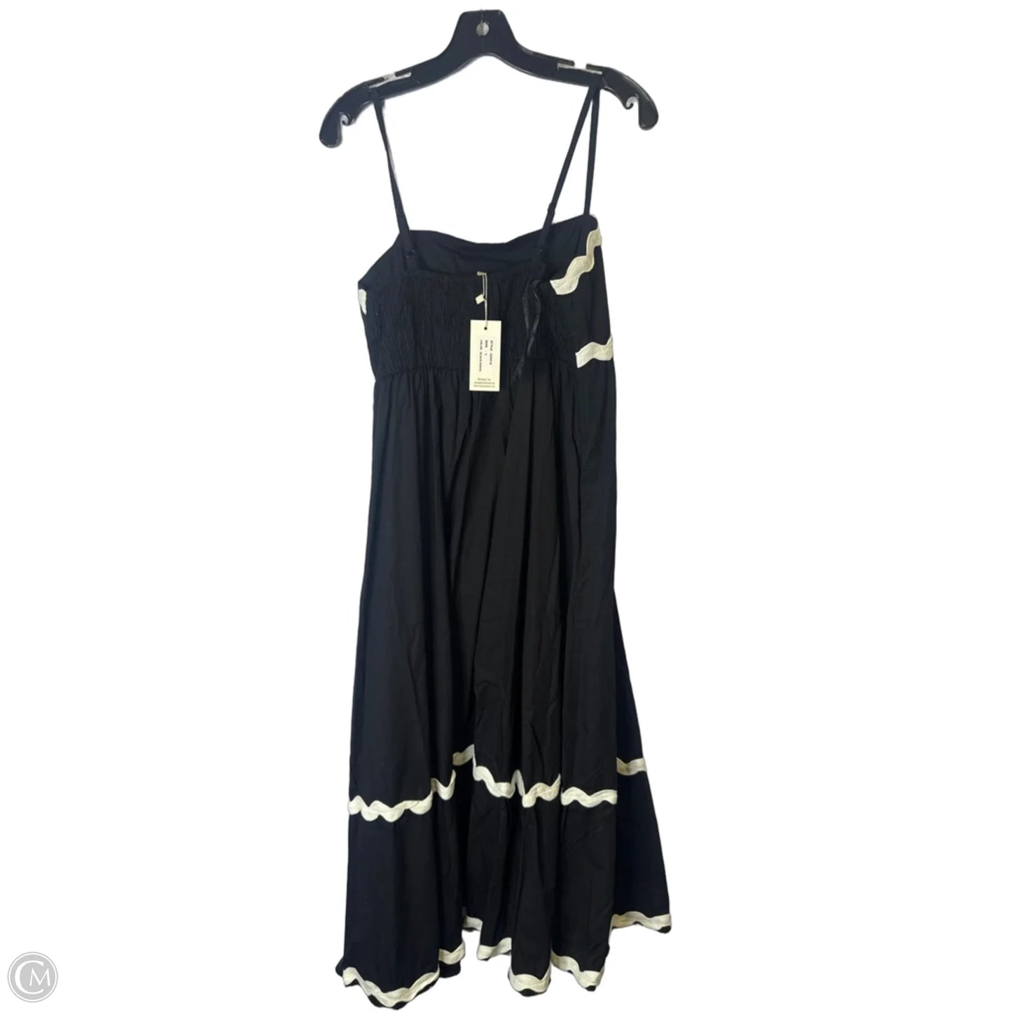 Dress Casual Maxi By Sim & Sam In Black, Size: L