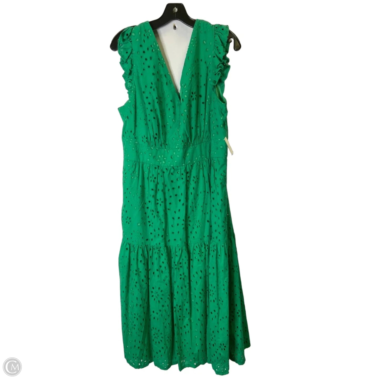 Dress Casual Midi By Maggy London In Green, Size: 16