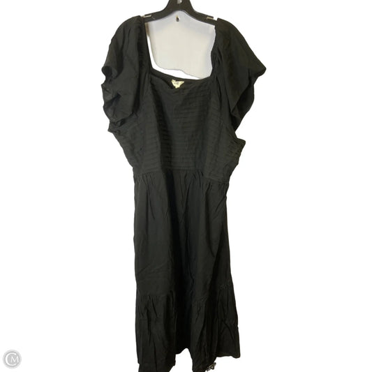 Dress Casual Midi By Terra & Sky In Black, Size: 4x