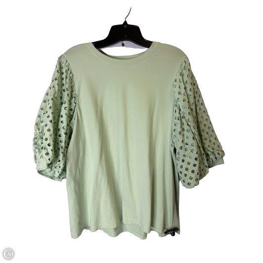 Blouse Short Sleeve By Gibson And Latimer In Green, Size: Xl