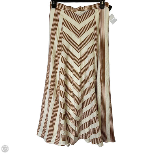 Skirt Maxi By Loft In Striped Pattern, Size: 10