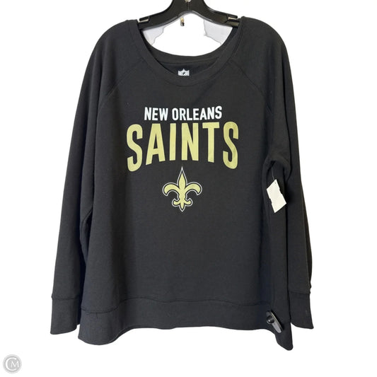 Sweatshirt Collar By Nfl In Black, Size: Xl