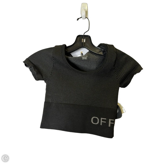 Athletic Top Short Sleeve By Offline In Black, Size: Xxs