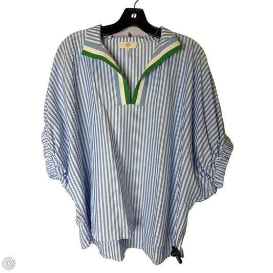 Top Short Sleeve By Entro In Striped Pattern, Size: M
