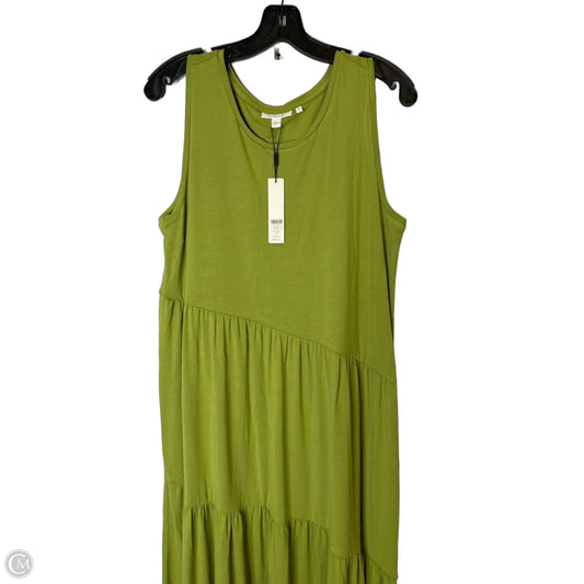 Dress Casual Maxi By Chicos In Green, Size: L