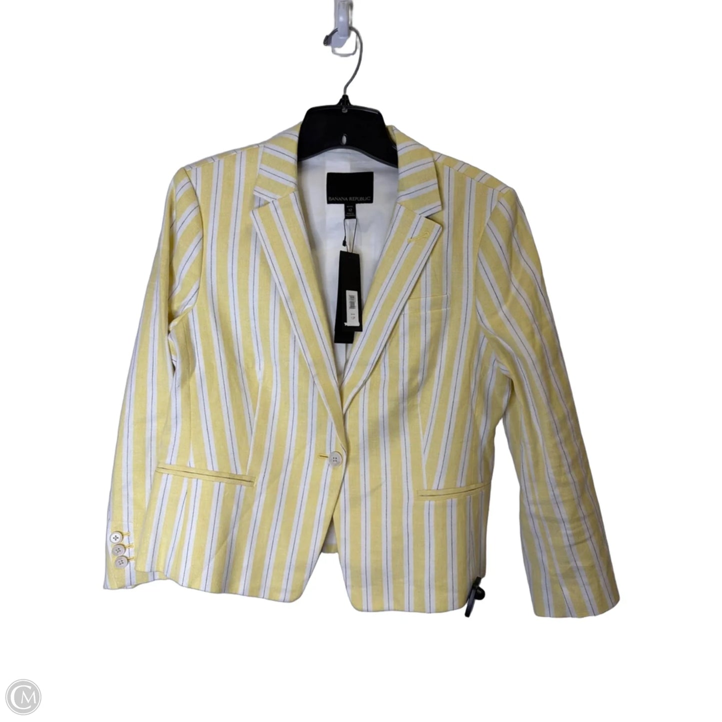 Blazer By Banana Republic In Yellow, Size: 12p