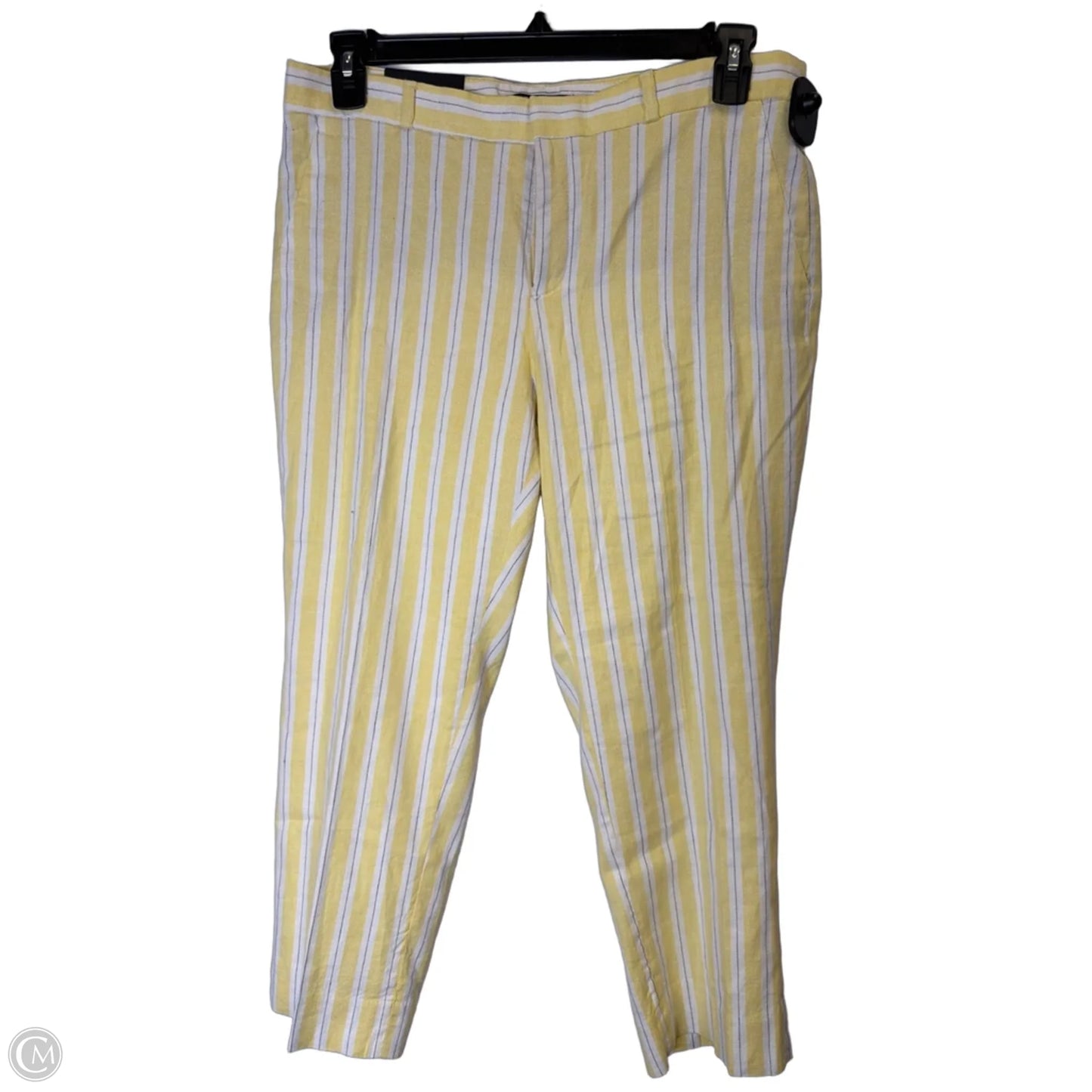 Pants Cropped By Banana Republic In Striped Pattern, Size: 10p