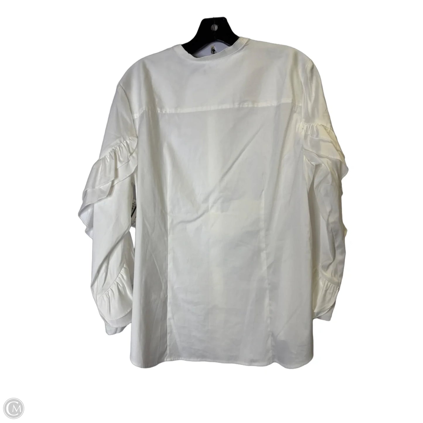 Top Long Sleeve By Chicos In White, Size: 12