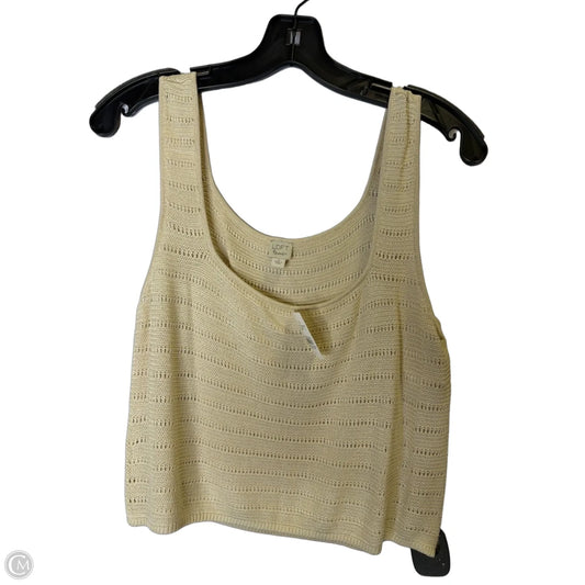 Top Sleeveless By Loft In Beige, Size: M