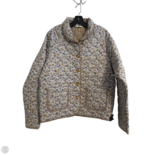 Jacket Puffer & Quilted By Mable In Floral Print, Size: L