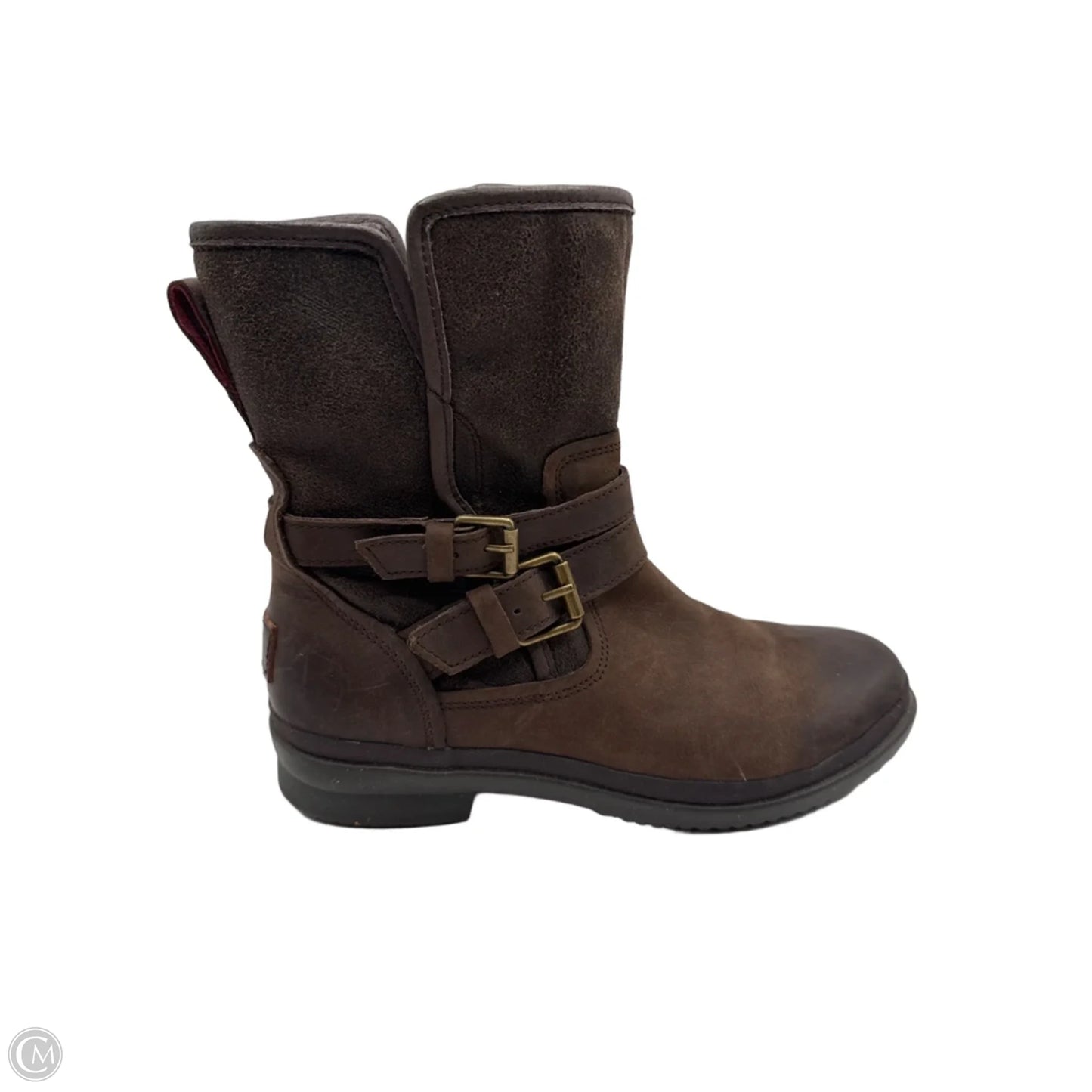 Boots Designer By Ugg In Brown, Size: 7.5