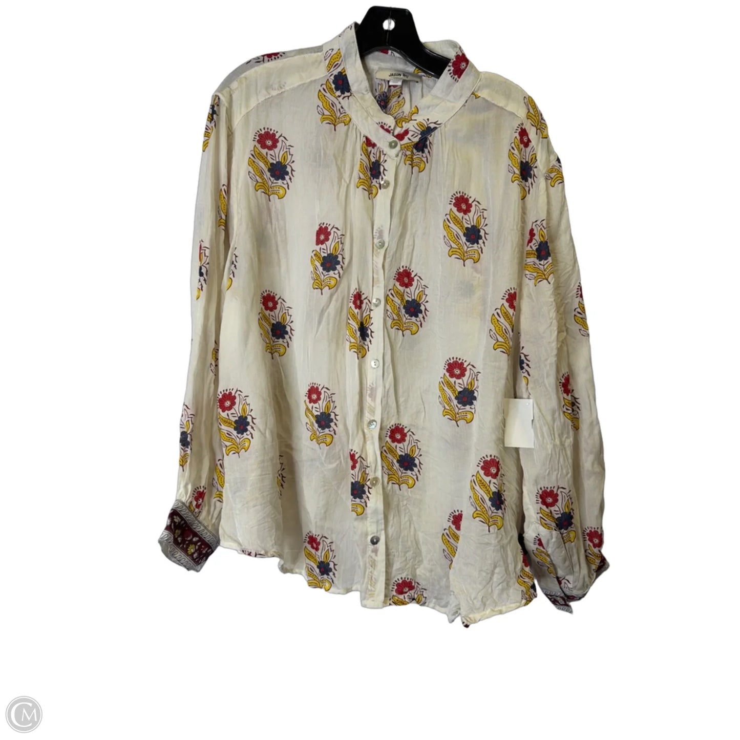 Top Long Sleeve By Cma In Red, Size: 2x