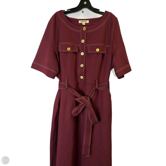 Dress Casual Maxi By Boden In Maroon, Size: 20