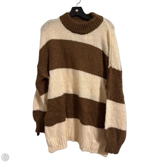 Sweater By Altard State In Brown & Cream, Size: Xs
