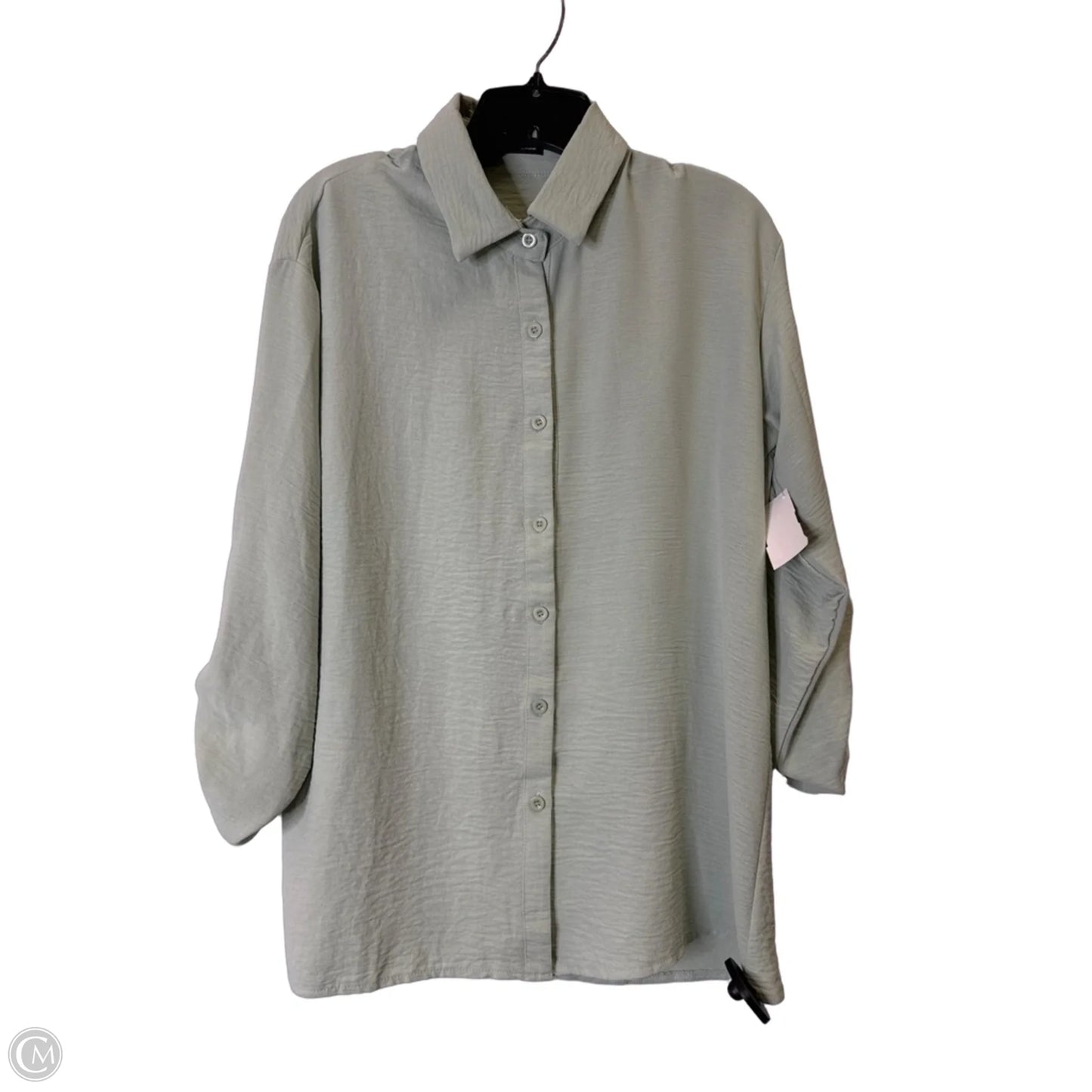 Top Long Sleeve By Shein In Green, Size: 4