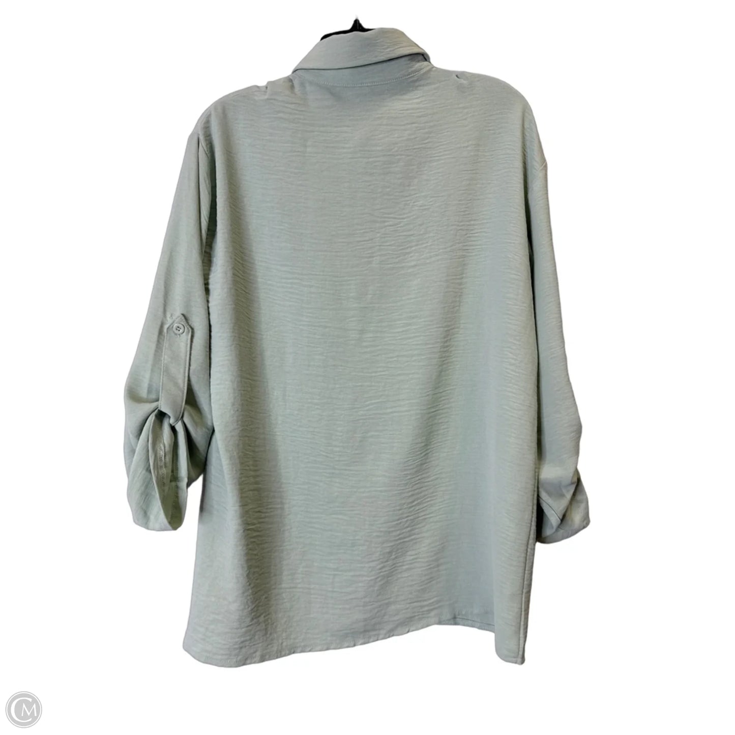 Top Long Sleeve By Shein In Green, Size: 4