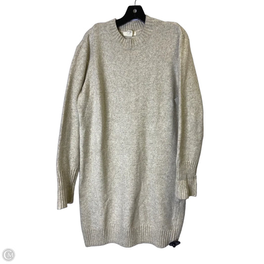 Dress Sweater By H&m In Cream, Size: Xs