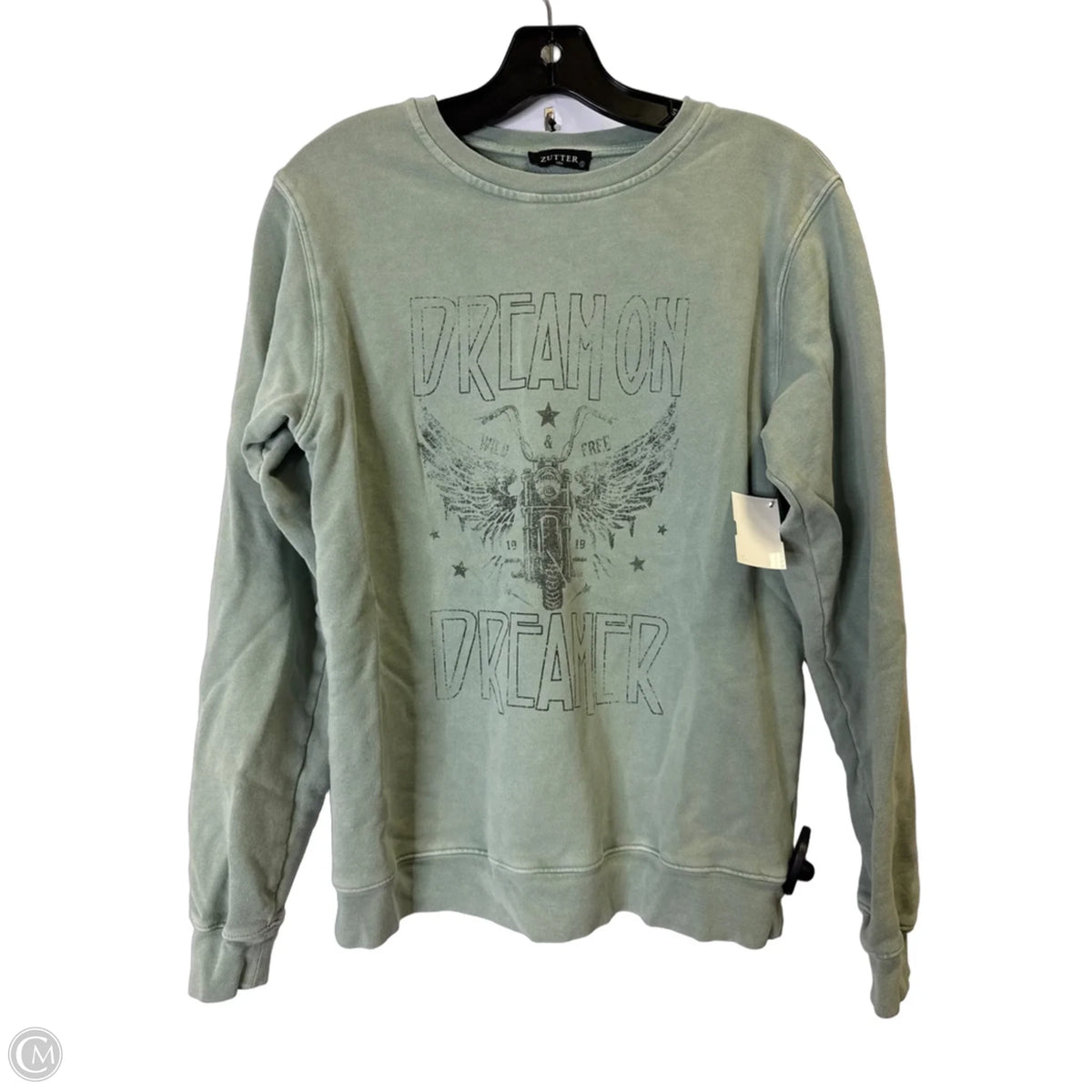 Sweatshirt Crewneck By Zutter In Green, Size: S