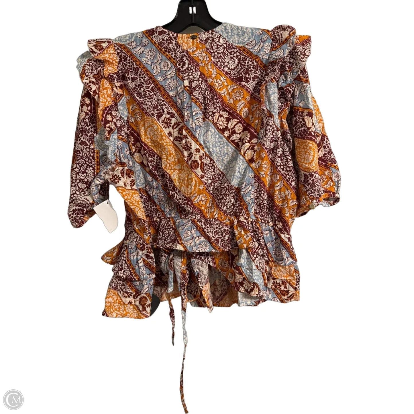 Top Short Sleeve By Sam Edelman In Orange, Size: Xl