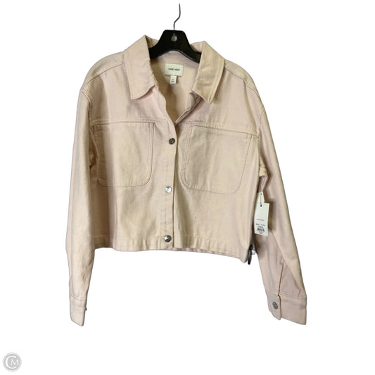 Jacket Denim By Nine West Apparel In Pink, Size: M