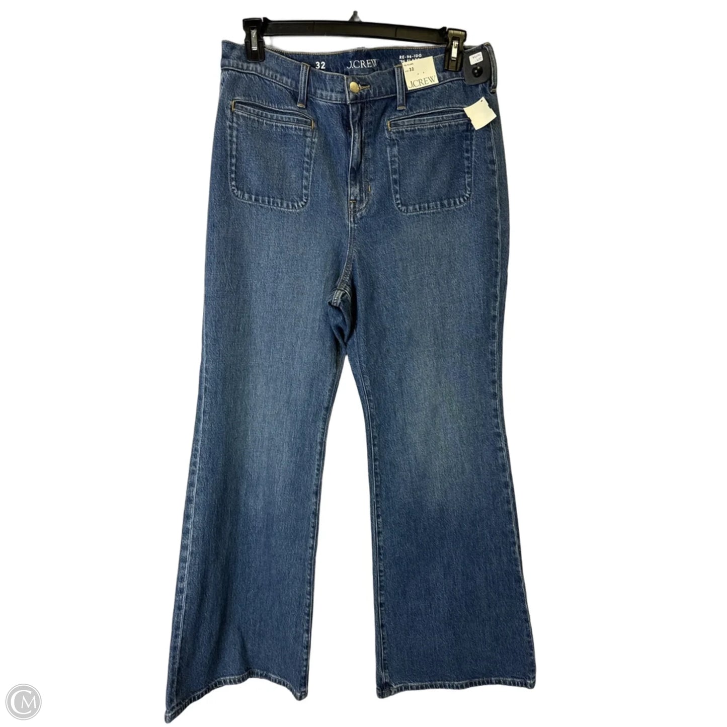 Jeans Flared By J. Crew In Blue Denim, Size: 12
