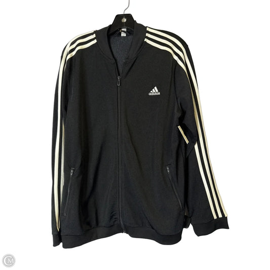 Athletic Jacket By Adidas In Black, Size: Xl