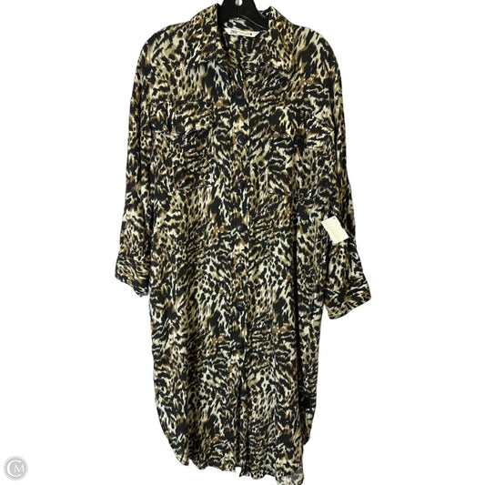 Dress Casual Midi By Zara In Animal Print, Size: S