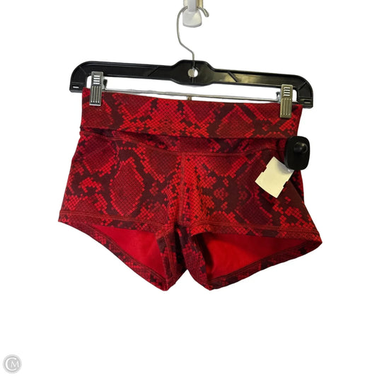 Athletic Shorts By Lululemon In Red, Size: Xs