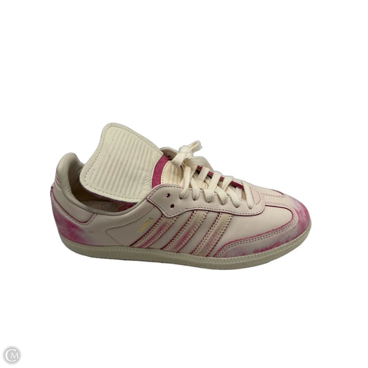 Shoes Sneakers By Adidas In Cream & Pink, Size: 10
