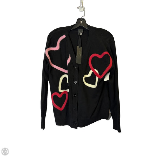 Sweater Cardigan By Clothes Mentor In Black, Size: M
