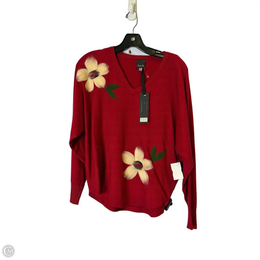 Sweater By Clothes Mentor In Red, Size: M