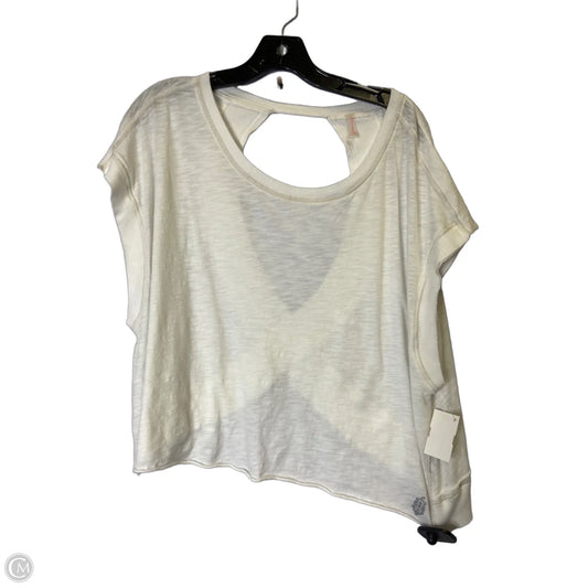 Athletic Top Short Sleeve By Free People In White, Size: L