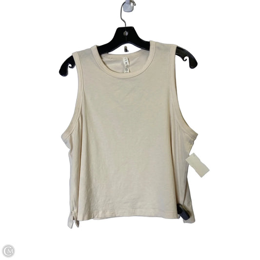 Athletic Tank Top By Lululemon In Cream, Size: 10