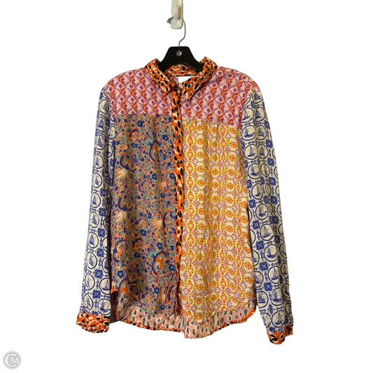 Top Long Sleeve By Maeve In Multi-colored, Size: Xl