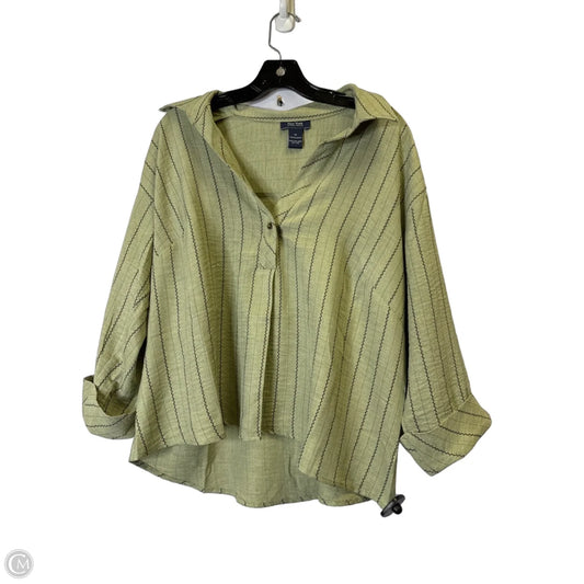 Top Long Sleeve By Clothes Mentor In Green, Size: 1x