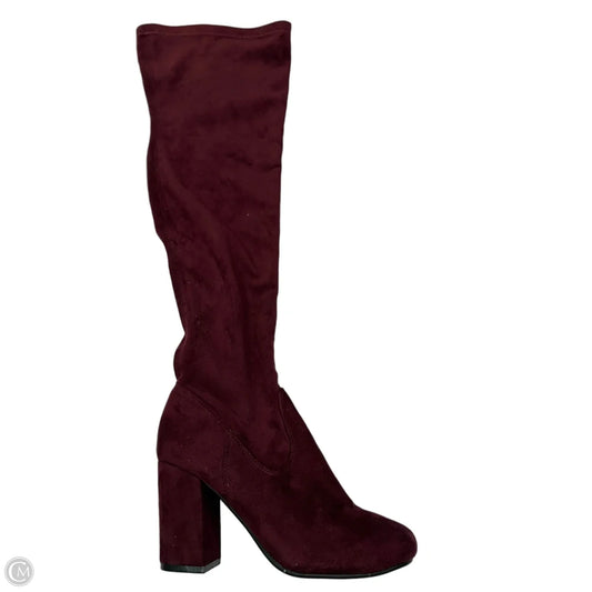 Boots Mid-calf Heels By Carlos By Carlos Santana In Purple, Size: 8