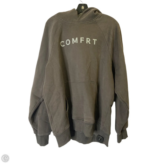 Sweatshirt Hoodie By Comfrt In Grey, Size: Xl