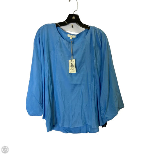 Top Short Sleeve By Easel In Blue, Size: S