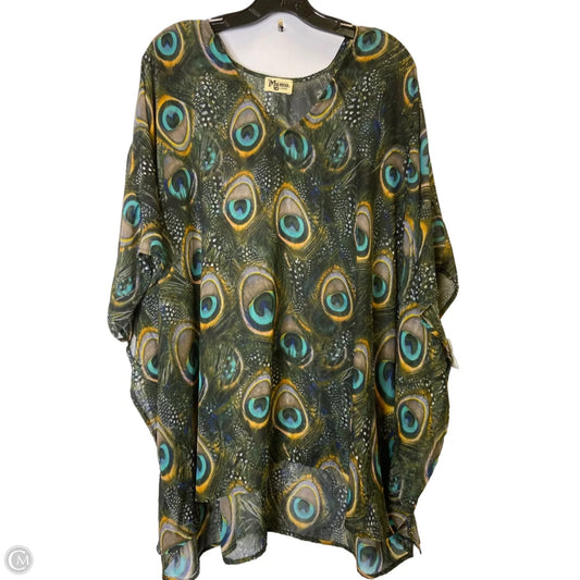 Top Short Sleeve By Mumu In Multi-colored, Size: L
