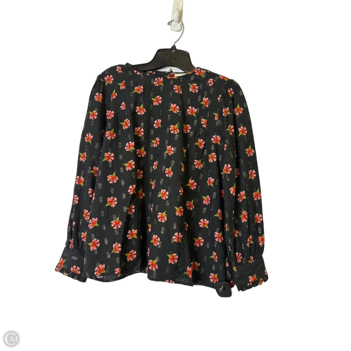 Top Long Sleeve By Loft In Black, Size: Mp
