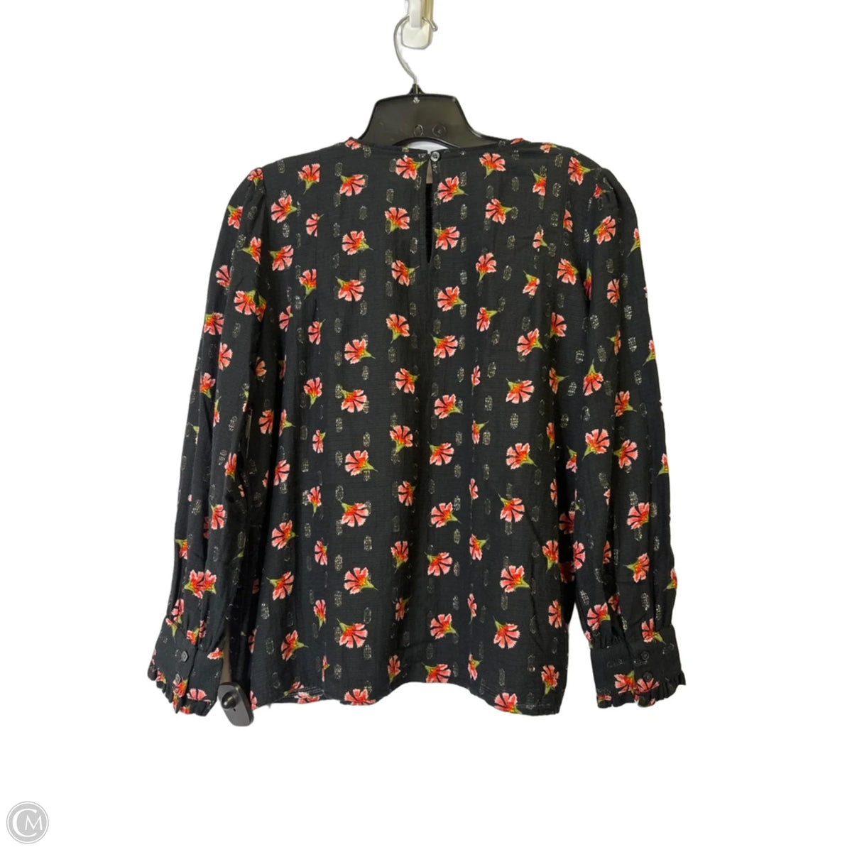Top Long Sleeve By Loft In Black, Size: Mp