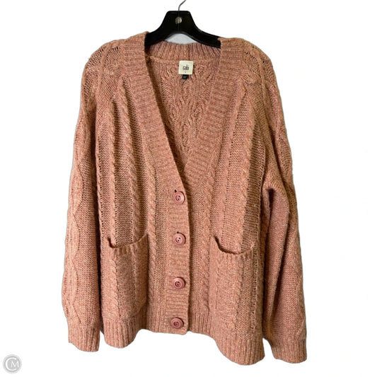 Sweater Cardigan By Cabi In Pink, Size: L