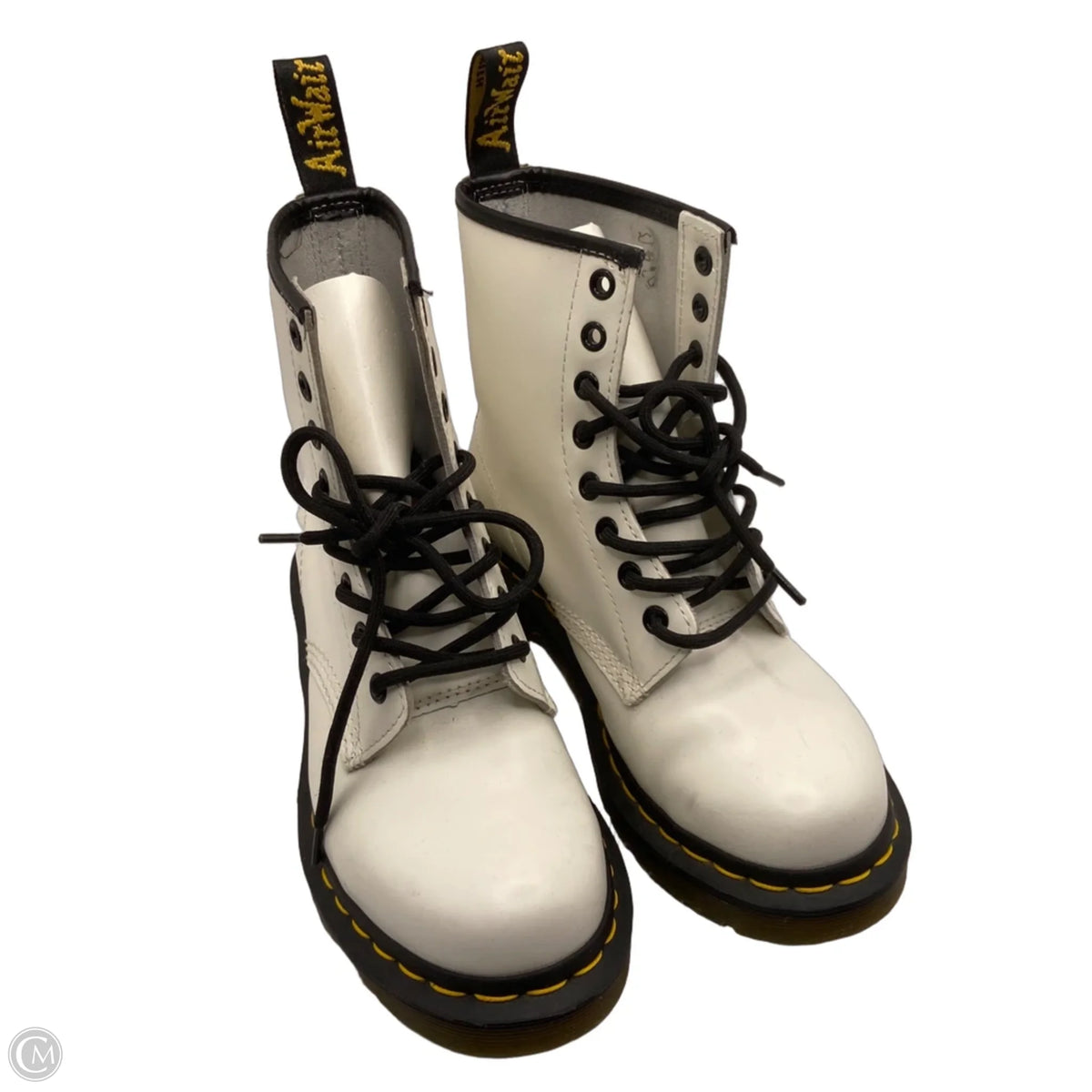 Boots Combat By Dr Martens In White, Size: 6