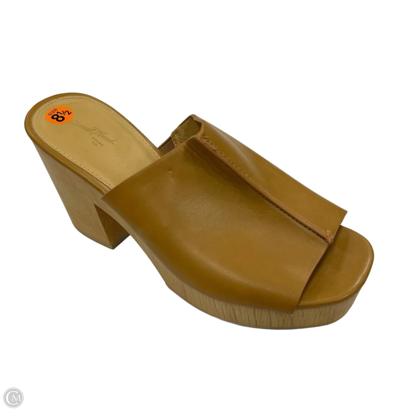 Sandals Heels Block By Universal Thread In Tan, Size: 8.5