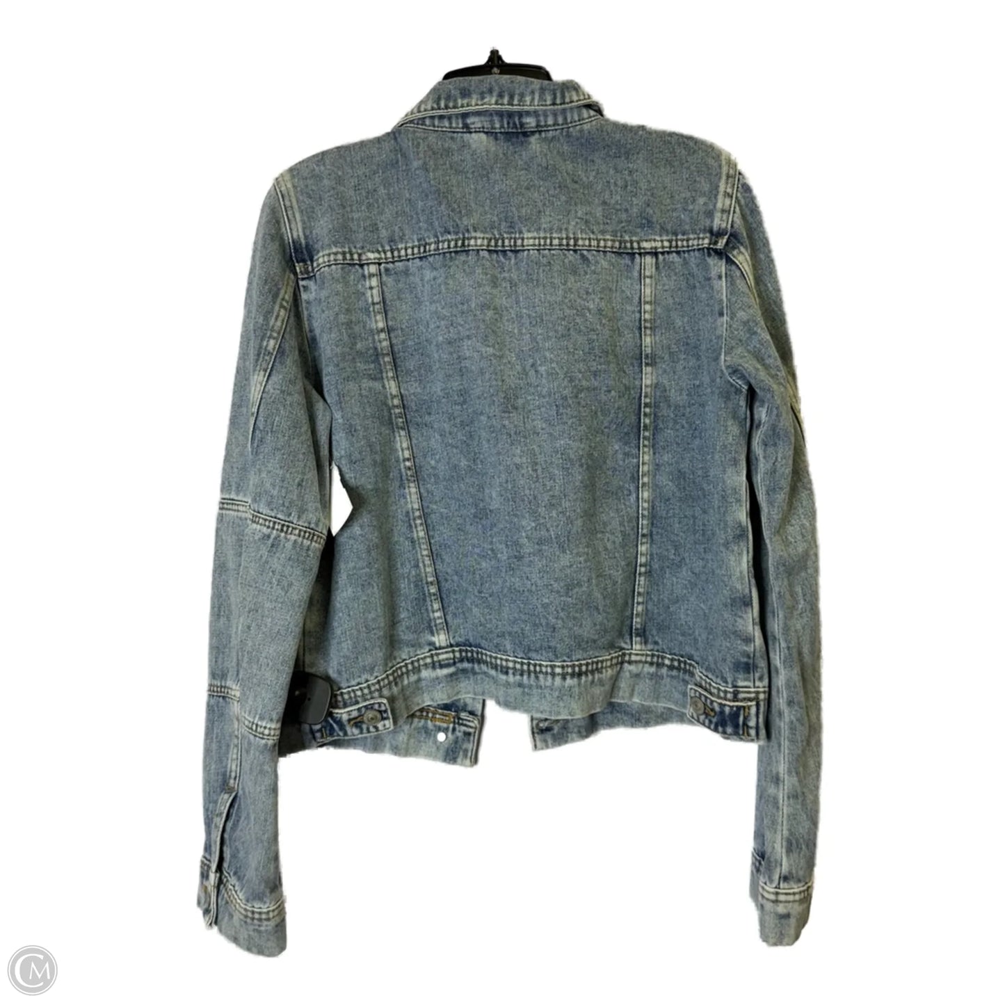 Jacket Denim By Free People In Blue Denim, Size: M
