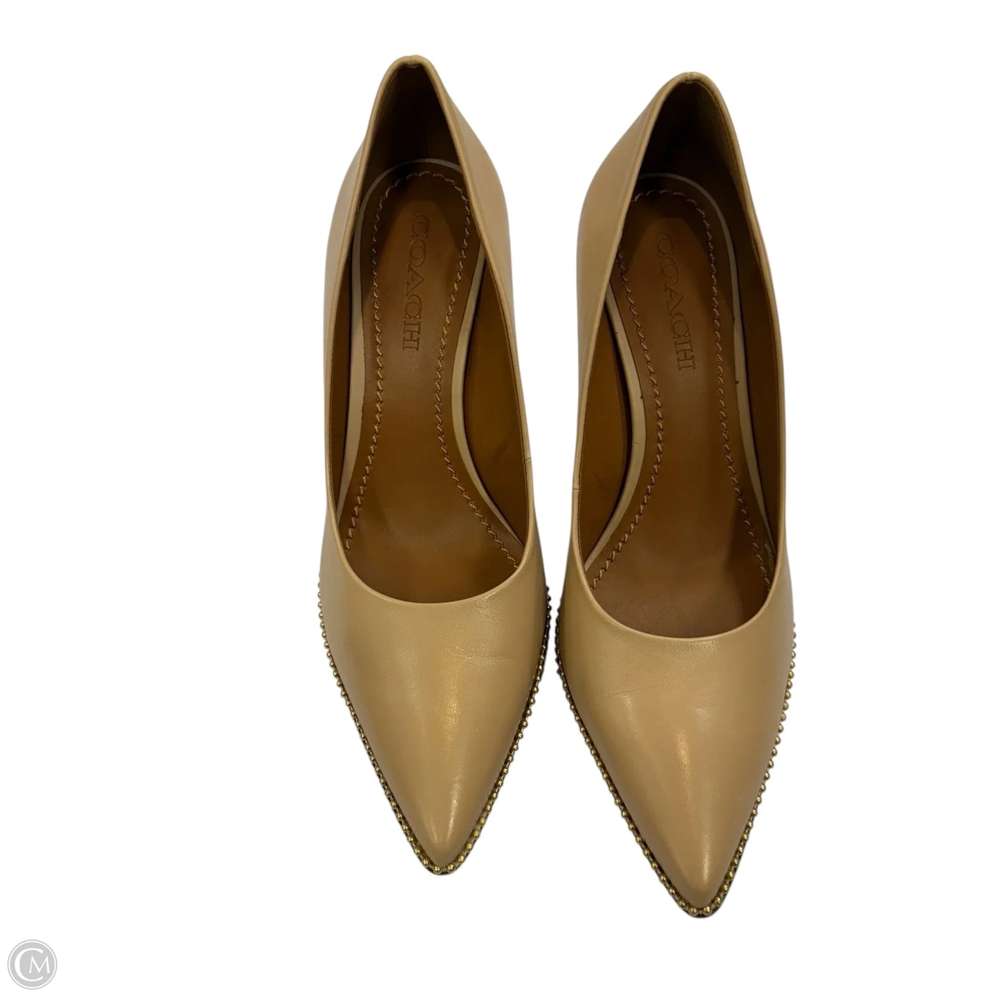 Shoes Designer By Coach In Beige, Size: 9.5