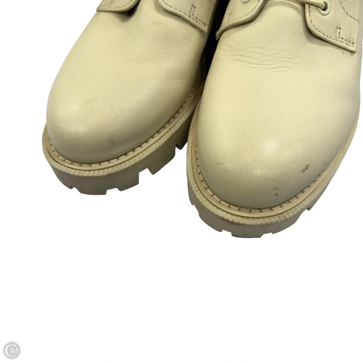 Boots Ankle Heels By Sam Edelman In Cream, Size: 9