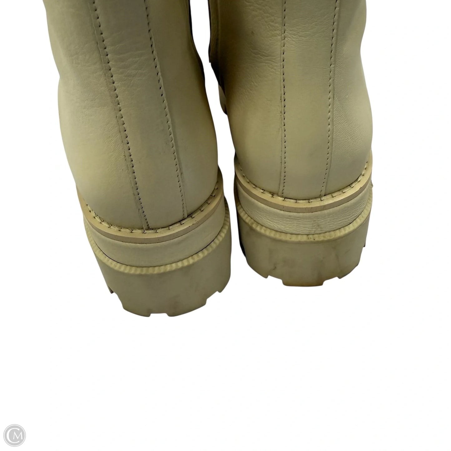 Boots Ankle Heels By Sam Edelman In Cream, Size: 9