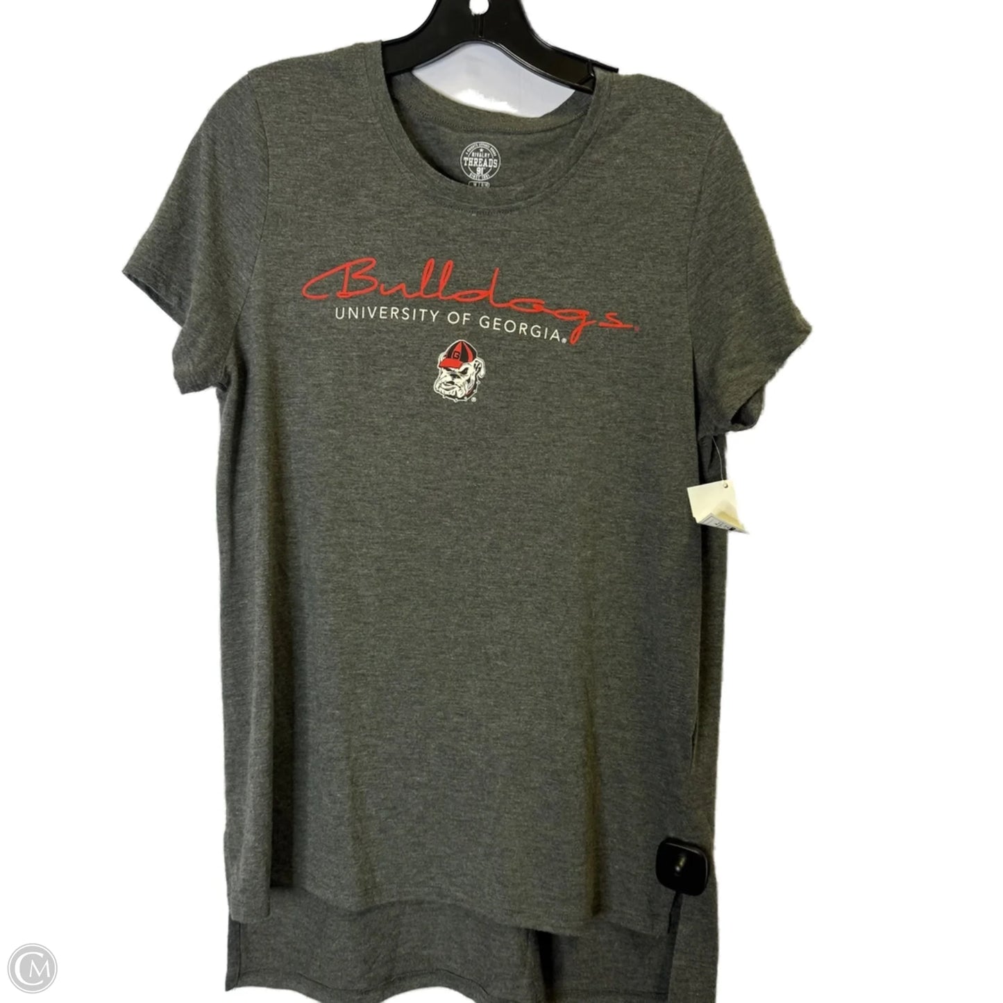 Top Short Sleeve By Clothes Mentor In Grey, Size: M
