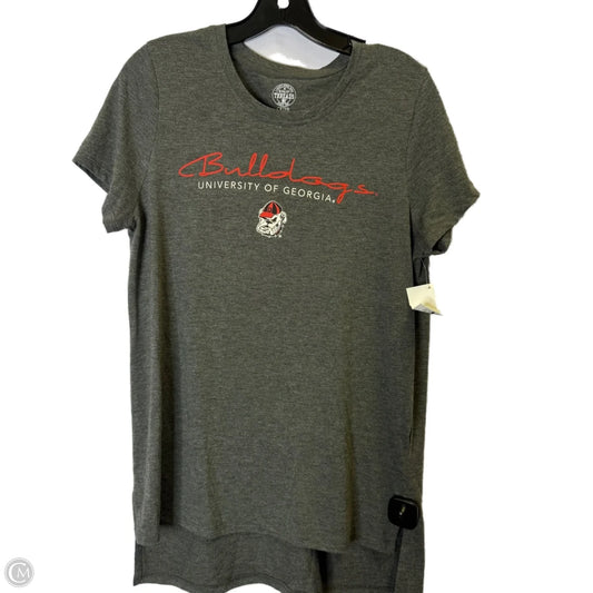 Top Short Sleeve By Clothes Mentor In Grey, Size: M